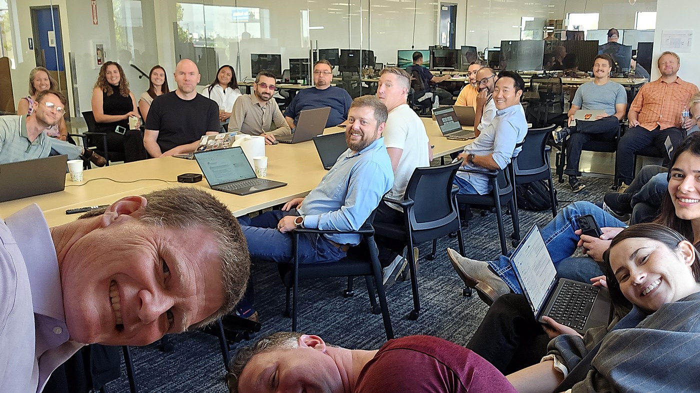 All-hands team meeting